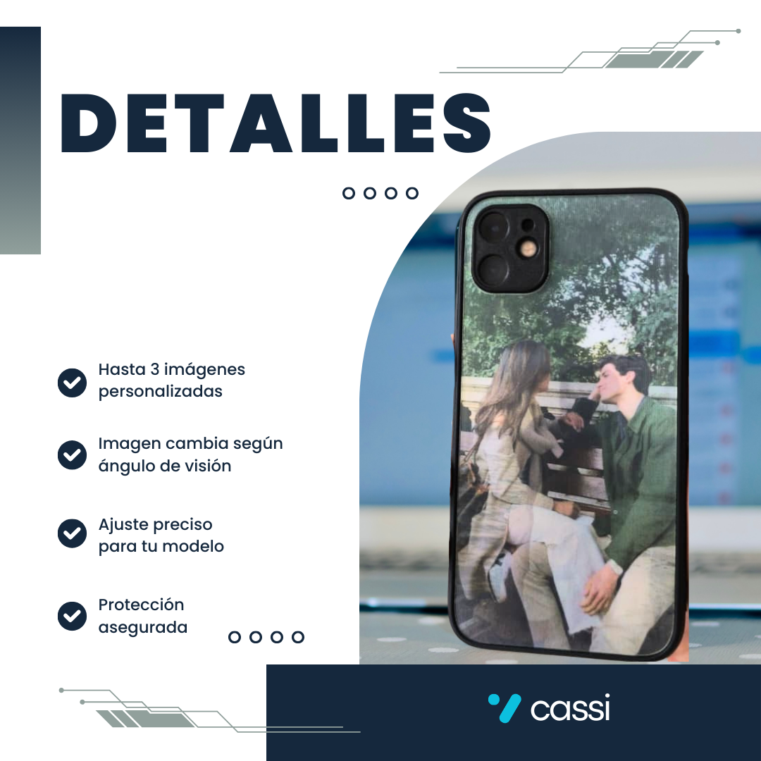 Case 3D Personalizado con Efecto Lenticular